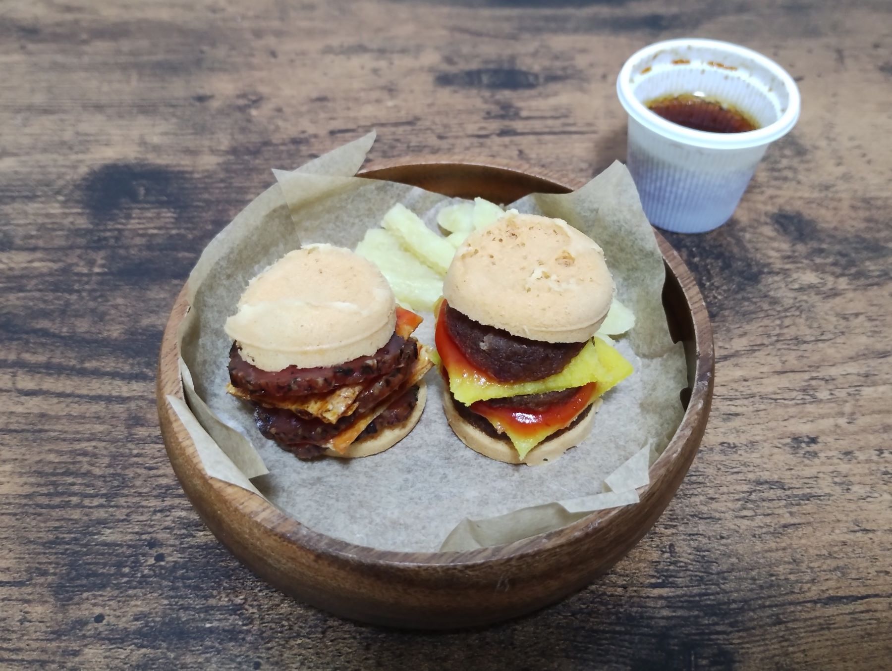 ハンバーガーセット完成