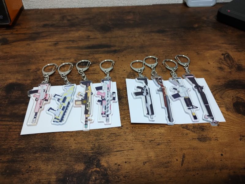 アクリルキーホルダー開封後