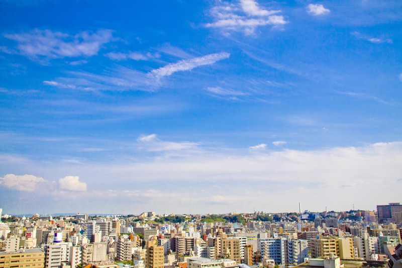 街並みと空