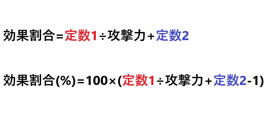 バフ効果量計算式(予想)